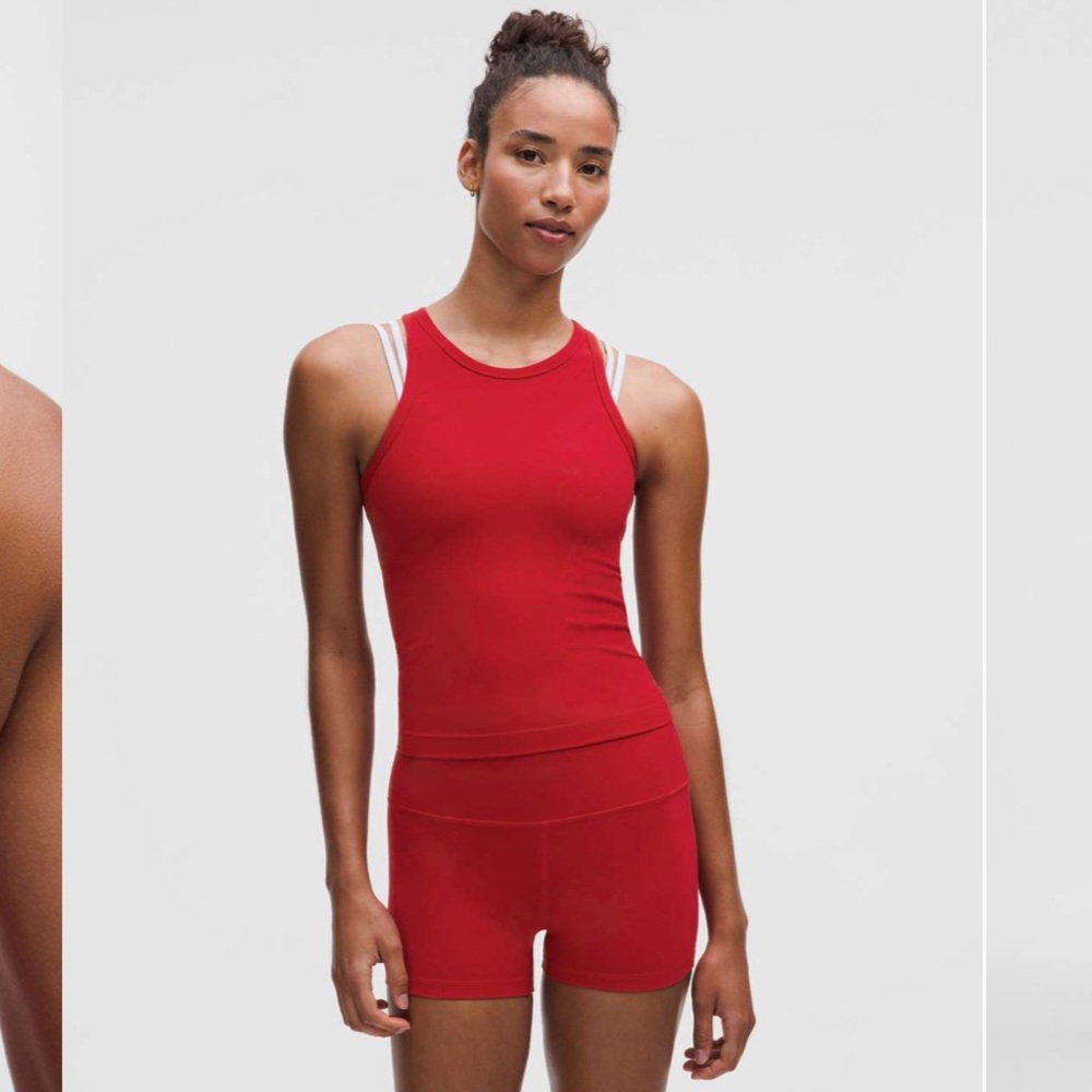lululemon athletica Red Tank Top